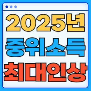 2025 중위소득