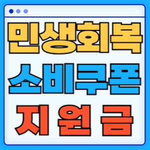 민생회복 소비쿠폰 지원금